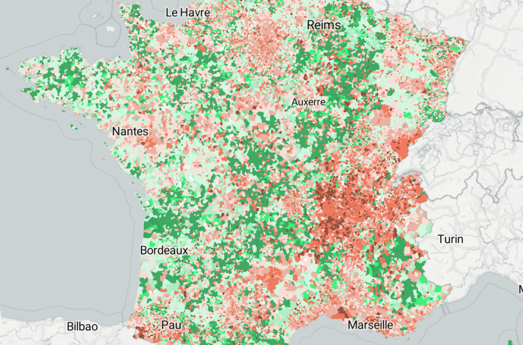 Cartographie COVID-19 au niveau infra-communal