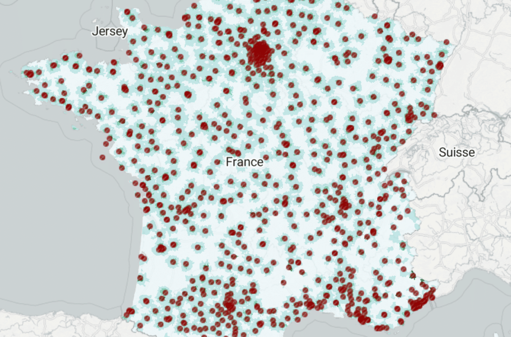 Observatoire GMS COVID-19, distance aux centres de vaccination