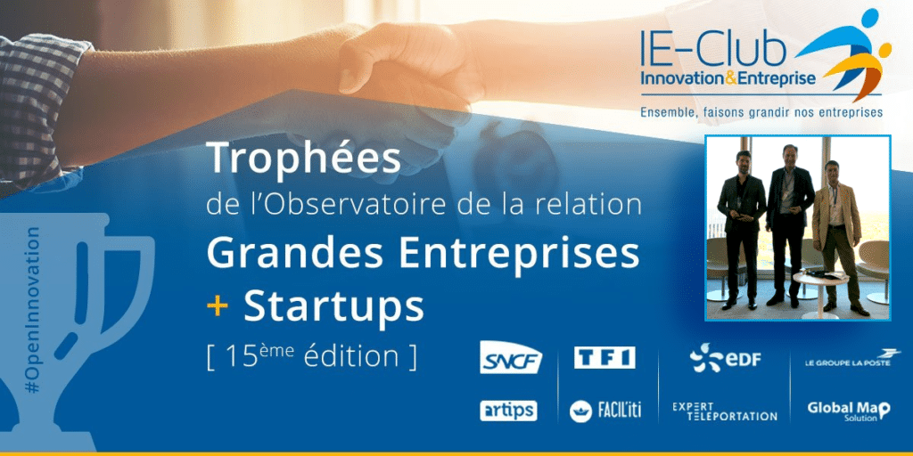 Global Map et Le Groupe La Poste, lauréats des Trophées Grandes Entreprises + Startups de l’IE Club