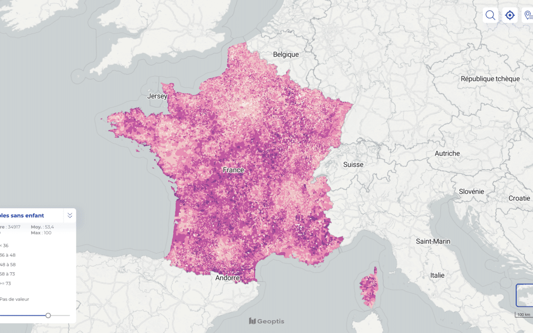 Où trouve t-on le plus de DINK en France ?