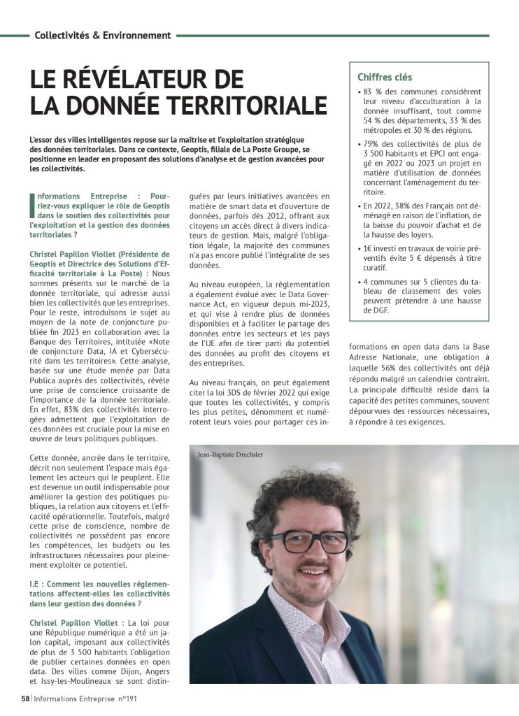 Informations Entreprise page 1