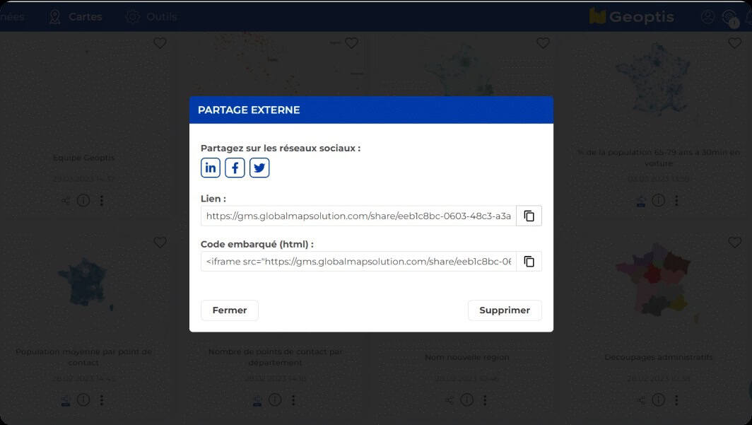Partage des études de marchés sur les réseaux sociaux